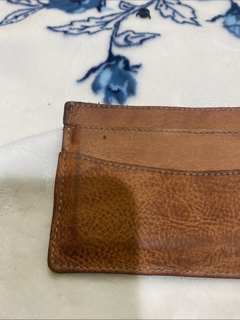 Bed Stu Tan Leather Card Holder - Minimalist Wallet - Picture 8 of 10